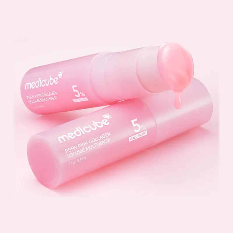 [Medicube] PDRN Pink Collagen Volume Multi Balm | All in One Volufiline, PDRN, NAD Stick for Youthful-Looking, Helping Look of Fine Lines, Firming Care, Anti-Aging Care | for Under-Eyes, Neck, Forehead, Smile Lines, Lip Care | Korean Skincare