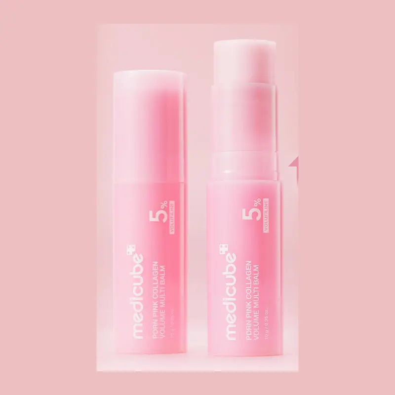 [Medicube] PDRN Pink Collagen Volume Multi Balm | All in One Volufiline, PDRN, NAD Stick for Youthful-Looking, Helping Look of Fine Lines, Firming Care, Anti-Aging Care | for Under-Eyes, Neck, Forehead, Smile Lines, Lip Care | Korean Skincare